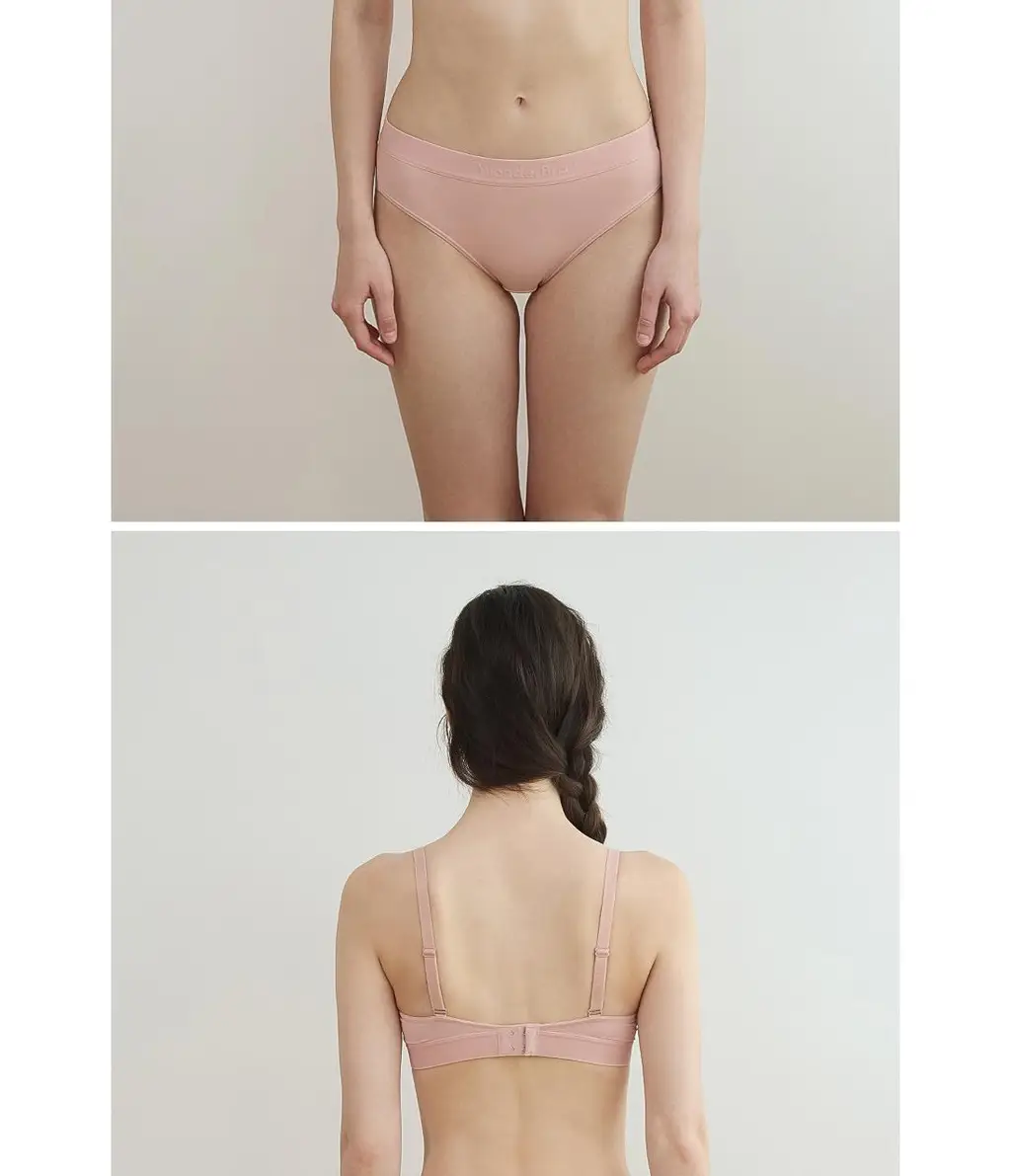 [Wonderbra] 볼륨 스포츠 아웃밴드 노와이어 브라팬티 2종세트 핑크 WBW5N31_T 상세페이지 23